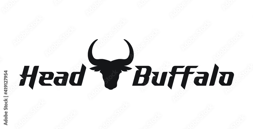 Buffalo Head logo exclusive design inspiration Stock Vector | Adobe Stock