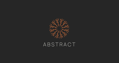 Aufkleber - Abstract branches ornament logo icon sign.