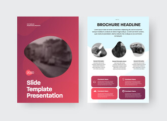 Poster - Vector brochure template with design