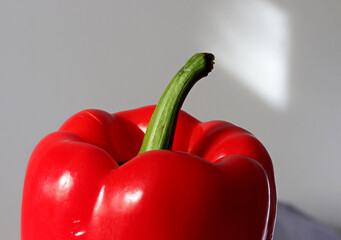 organic and fresh red bell pepper