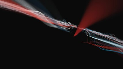 Poster - Abstract Light Strings Patterns Flowing Background Loop/ 4k animation of an abstract background of powerful speed stroke patterns and strings seamless looping