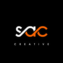 SAC Letter Initial Logo Design Template Vector Illustration