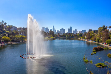 Echo Park Los Angeles Skyline