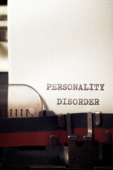 Wall Mural - Personality disorder concept