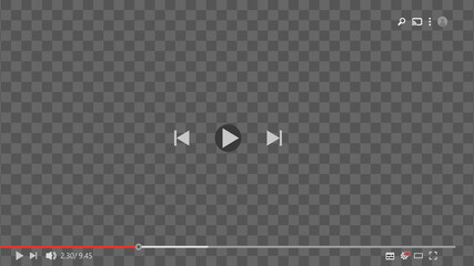 Poster - Video player interface. Vector illustration