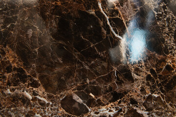 Canvas Print - background of dark, marble glossy stone with streaks, top view