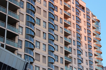 Sticker - flat (?) buildings in sydney (australia) 