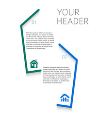 Wall Mural - design elements loop style background business presentation template. vector illustration eps 10 for