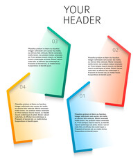 Wall Mural - design elements loop style background business presentation template. vector illustration eps 10 for