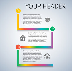 Wall Mural - design elements loop style background business presentation template. vector illustration eps 10 for