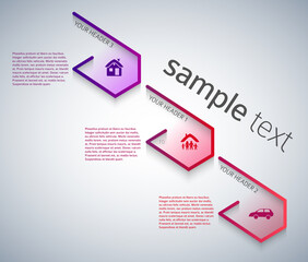 Wall Mural - design elements loop style background business presentation template. vector illustration eps 10 for