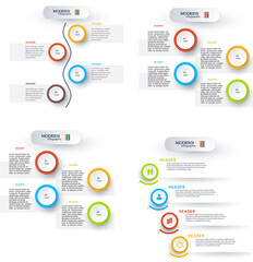 Wall Mural - design elements infographic style background business presentation template. vector illustration eps