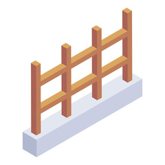 Canvas Print - 
Palisade in isometric editable icon 


Palisade in isometric editable icon 

