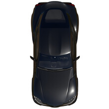 CAR TOP VIEW - AUTOMOTIVE VEHICLE IN PLAN
