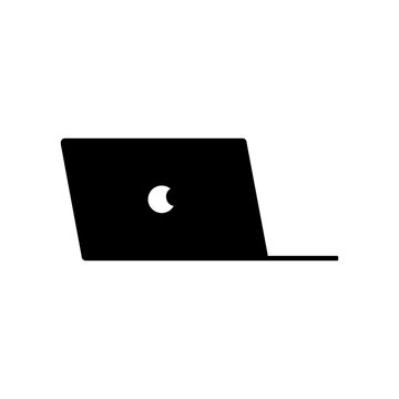Laptop flat icon vector