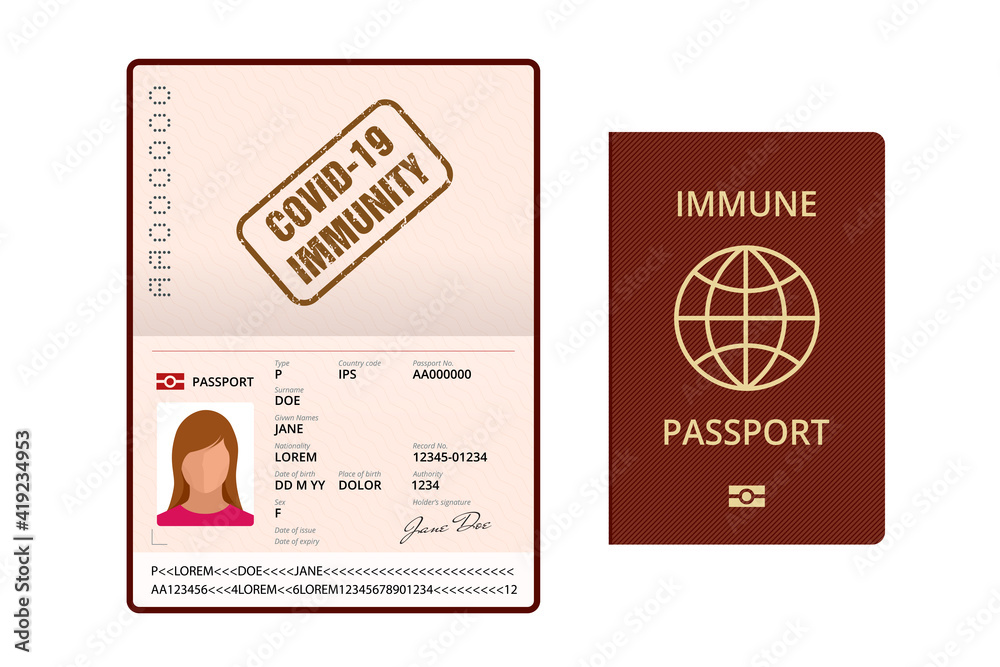 COVID-19 Immunity Passport, immunity certificate, vaccination ...