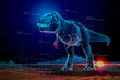 © Rana Dias/Caia Image - VR T-Rex dinosaur holographic projection