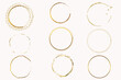 Abstract vector golden shapes sparkles