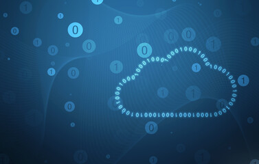Poster - 2d rendering cloud  folder network
 
