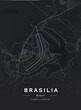 Map of Brasilia, Brasil