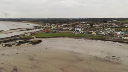 Wall Mural - Ballywalter beach and village in Northern Ireland