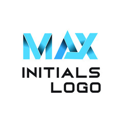 Wall Mural - Max Initials logo exclusive design inspiration