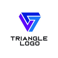 Wall Mural - Triangle logo exclusive design inspiration
