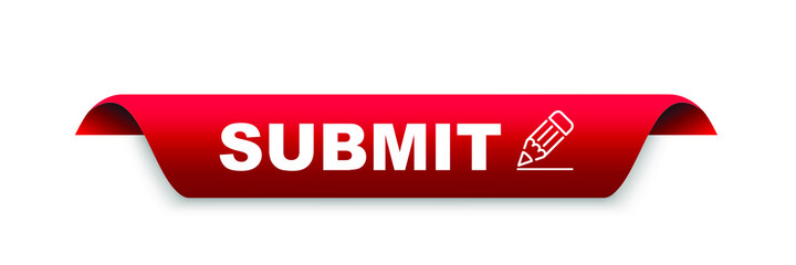 Poster - submit banner template. submit ribbon label sign