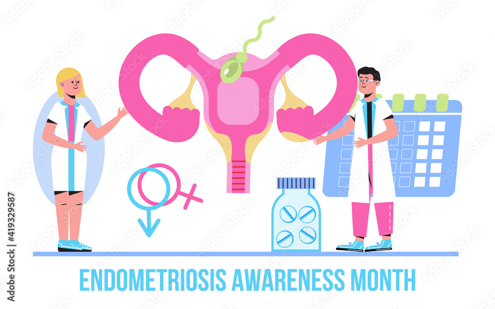 Vetor Endometriosis Month takes place across world, with the aim of ...