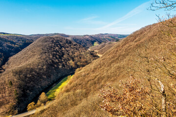 Sticker - Blick ins Tal der Wied bei Weißenfels