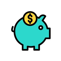 Poster - piggy bank