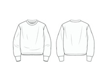 Crewneck Pullover Sweater Merch Design Template
