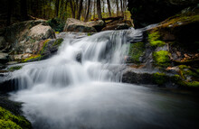 A Pretty Little Waterfall Along The Rose River In Shenandoah National Park.