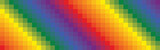 Fototapeta  - Colorful LGBT pixel flag banner