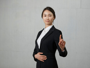 Wall Mural - businesswoman in pose