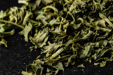 Canvas Print - Closeup of dried parsley herbs