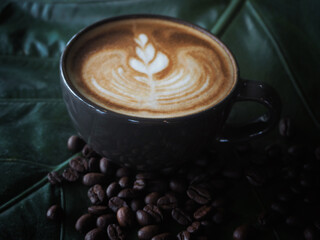 coffee cup latte art