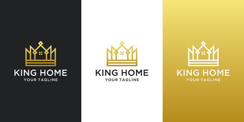 Wall Mural - King home logo design inspiration