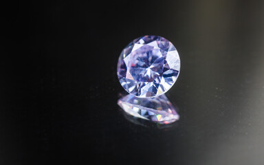natural sapphire gemstone, jewel or gems on black shine color, collection of many different natural 