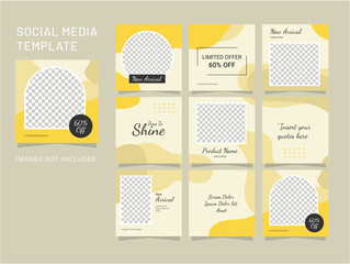 Puzzle Template Social Media Fashion Women Post