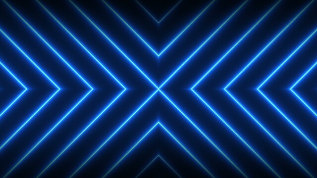 Neon lights shining futuristic trendy seamless loop technology motion graphics