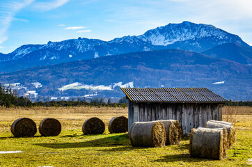 Wall Mural - landscape near benediktbeuern in bavaria