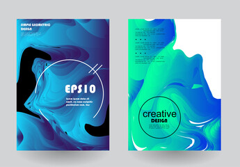 Wall Mural - Modern abstract background. Artistic covers design. Creative fluid colors backgrounds. Blurred bright colors mesh background. Smooth banner template.