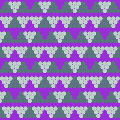 Poster - Spring seamless geometric pattern with the image of beads, balls, pyramids, coins. Vector design for web banner, business presentation, brand package, fabric, print, wallpaper, postcard.