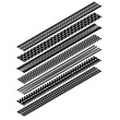 © longquattro - Tire tracks isometric simplify silhouettes set