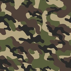 green military camouflage vector seamless 