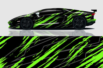 Car wrap graphic racing abstract background for wrap and vinyl sticker