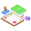 © SmashingStocks - A financial analysis report icon in isometric design