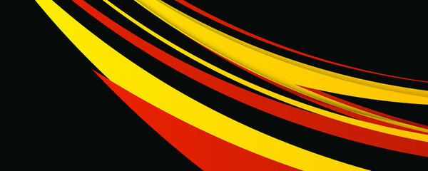 Wall Mural - abstract black red yellow illustration design vector background