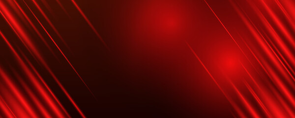 abstract red light background. illustration of abstract red and black metallic with light ray and gl